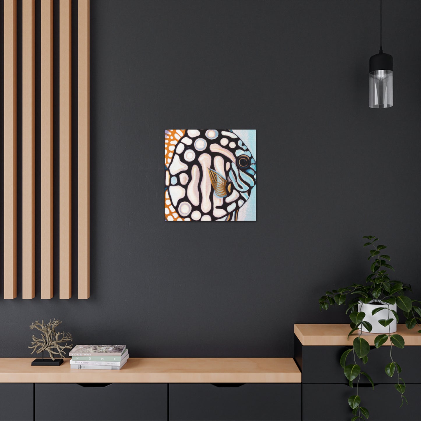 "Discus in Motion Deco" - Canvas