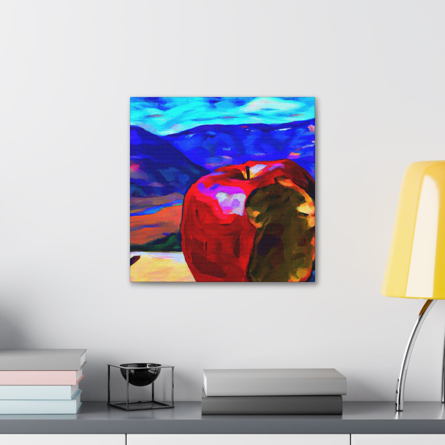 Apple Pop Reflection - Canvas