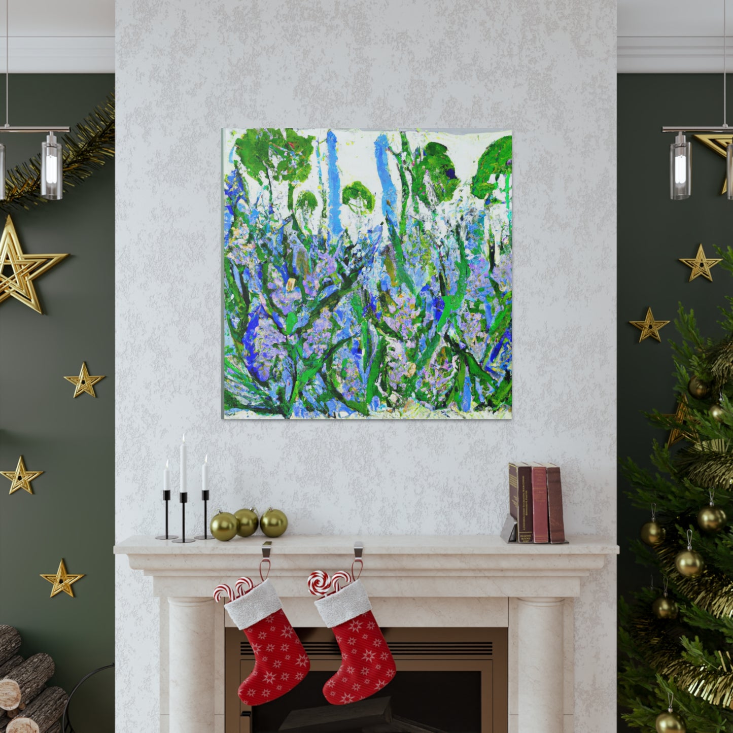 Wildflower Whimsy Abstraction - Canvas