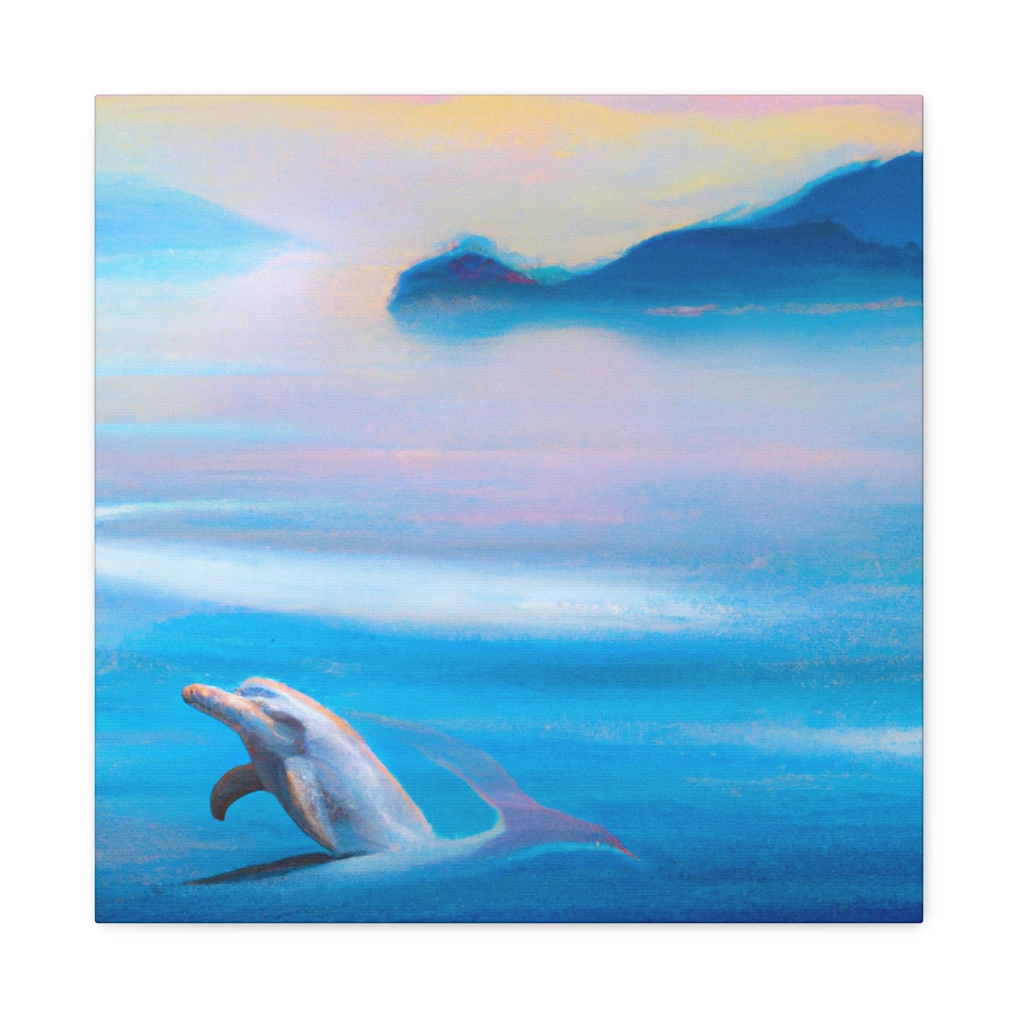 "Dolphins in the Sunset" - Canvas