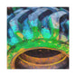 "Tractor Tire Abstraction" - Canvas