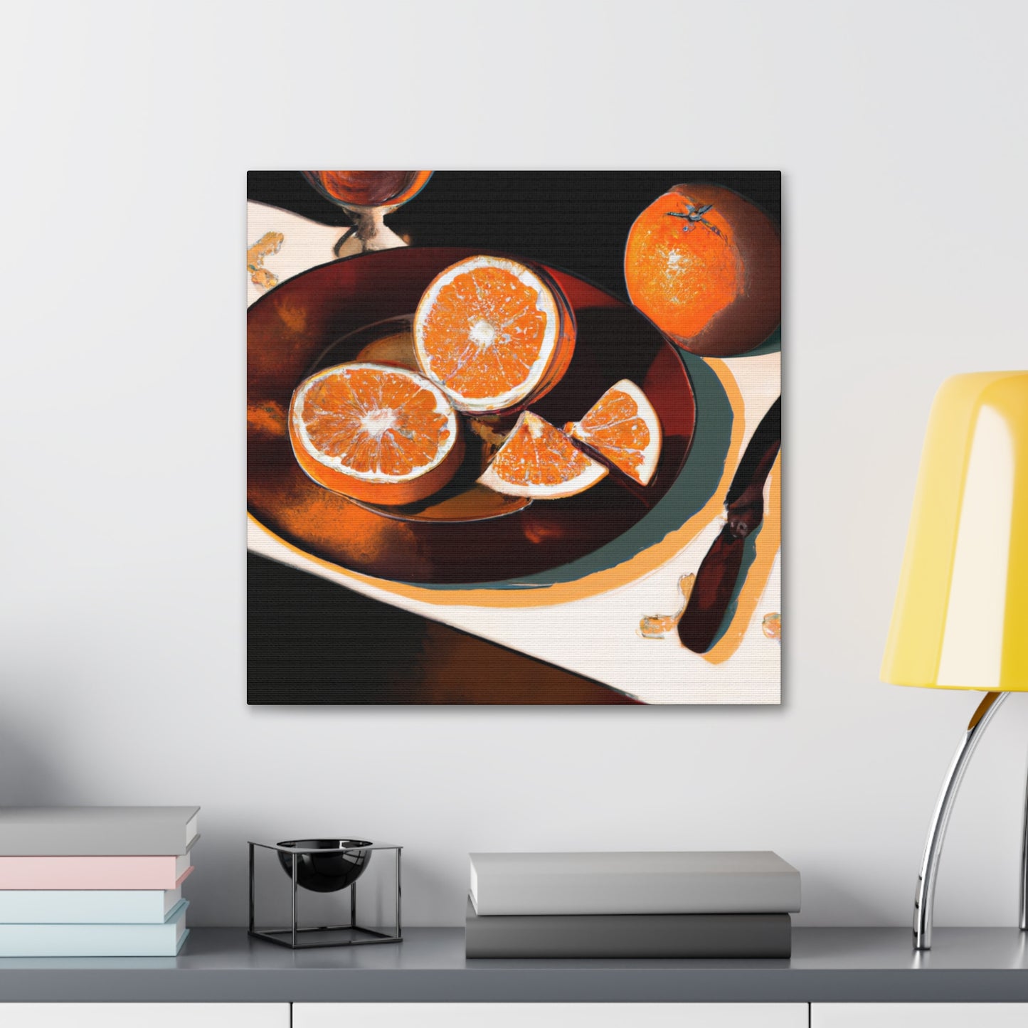 Orange Grandeur Neoclassic - Canvas