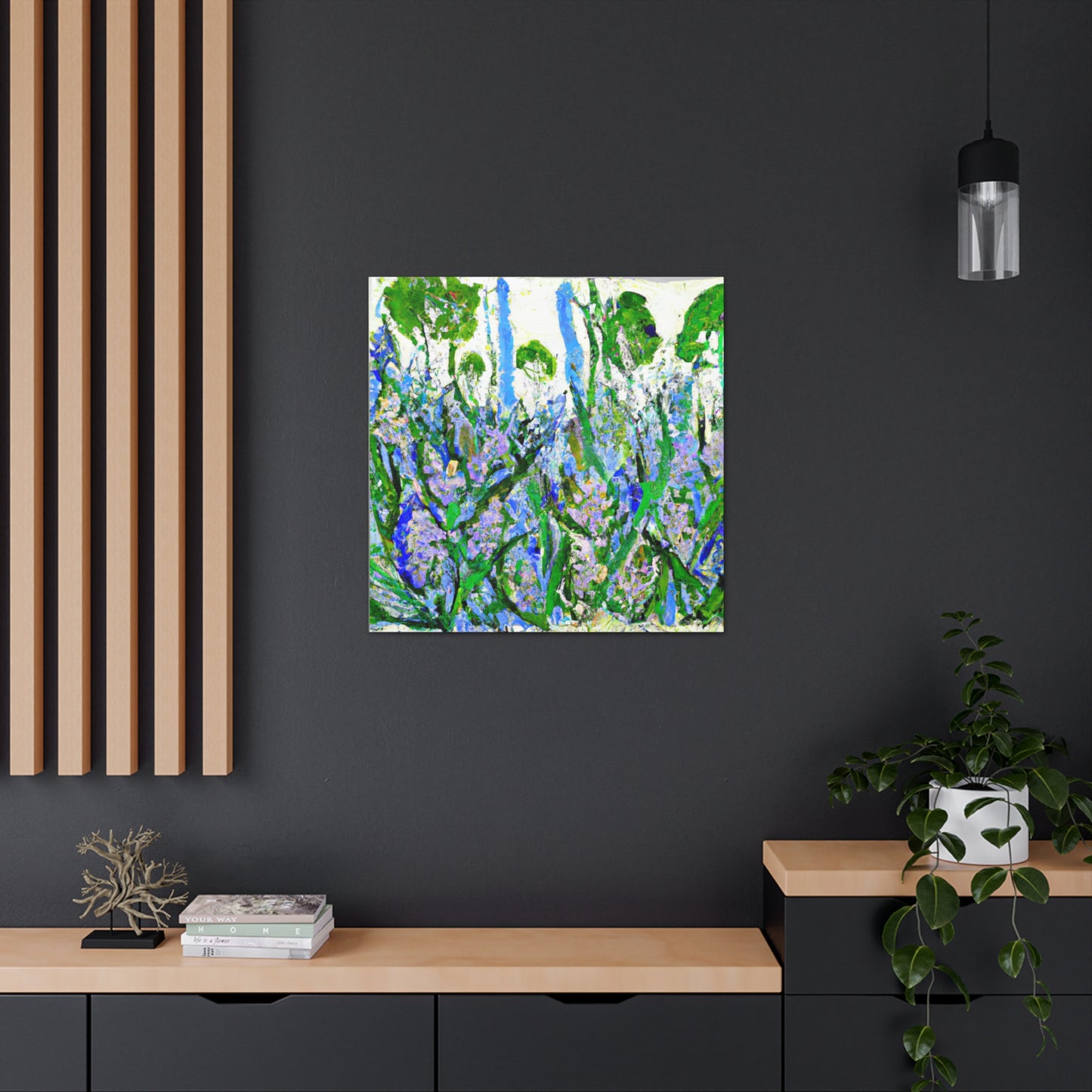 Wildflower Whimsy Abstraction - Canvas