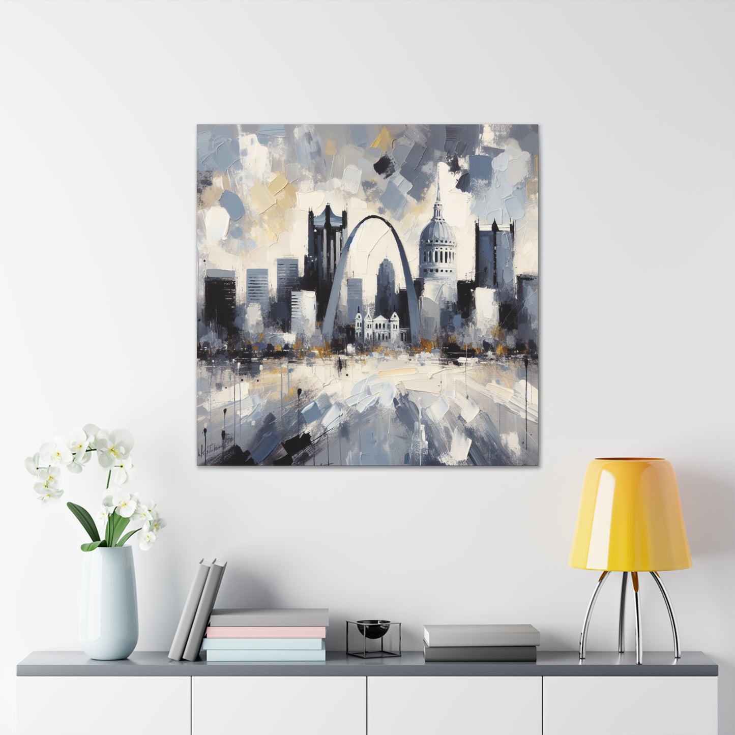 "Industrial Horizons Unveiled" - Canvas