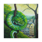 Green Tree Python Glow - Canvas