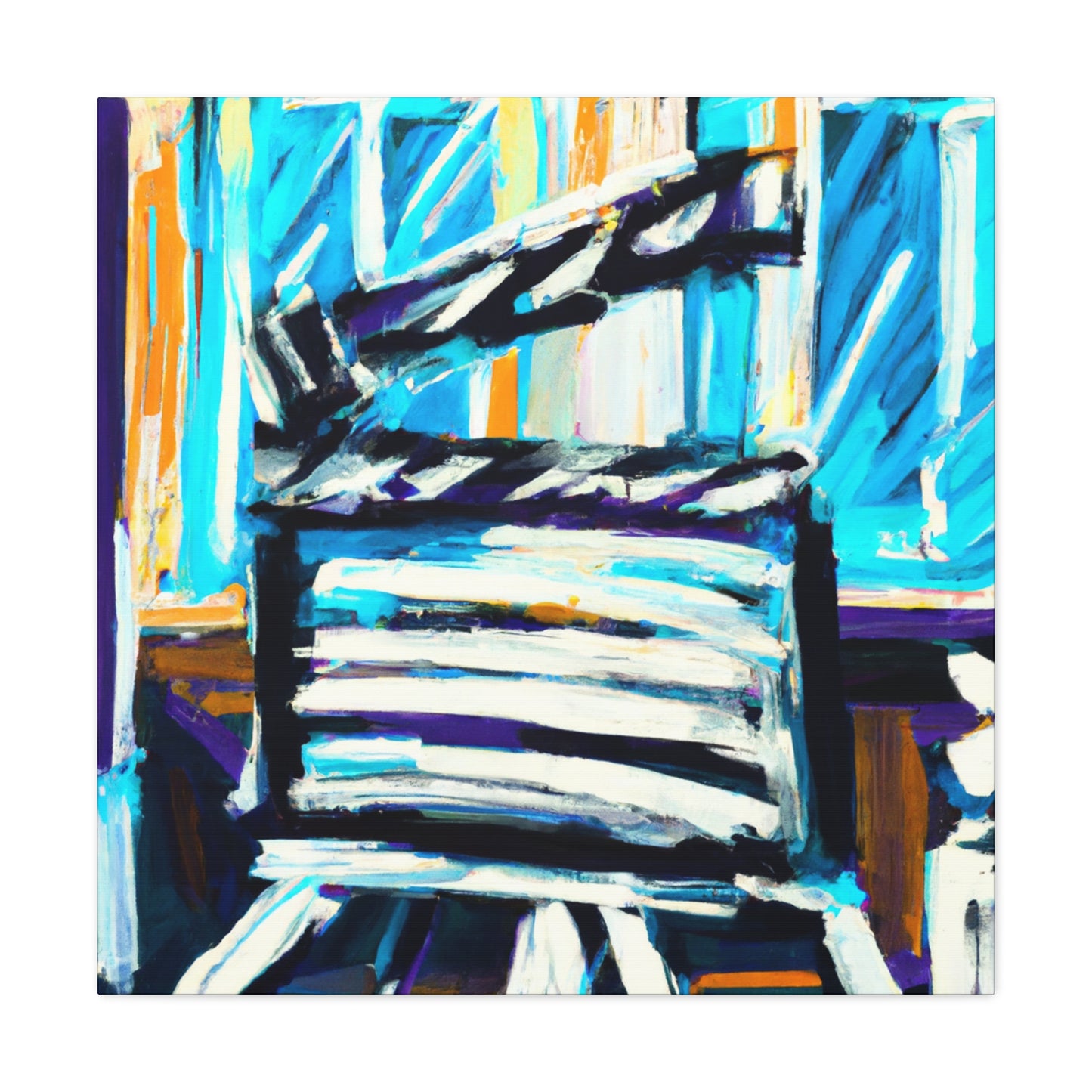 "Clapboard Cinematic Dreaming" - Canvas