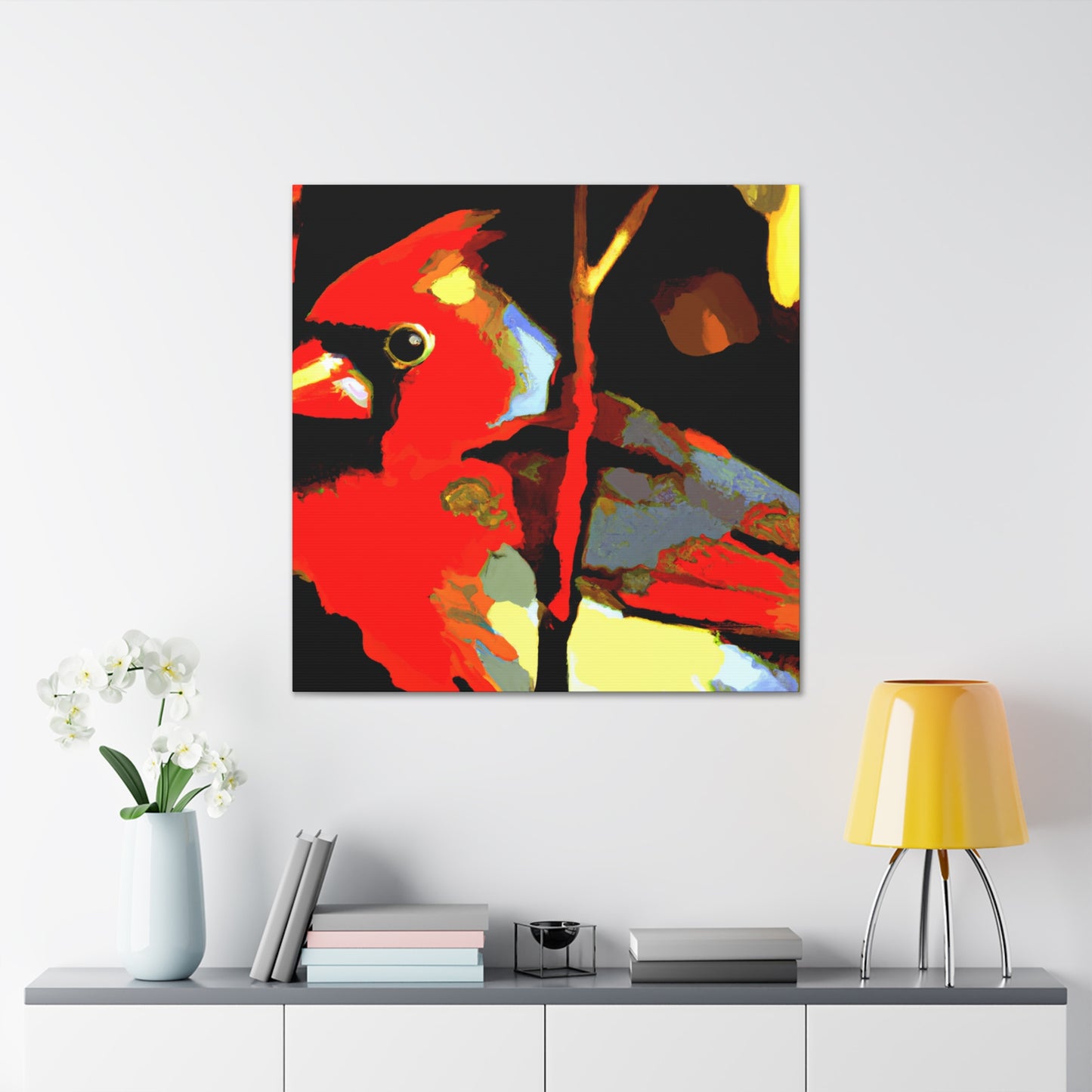 "Cardinal in Defiance" - Canvas