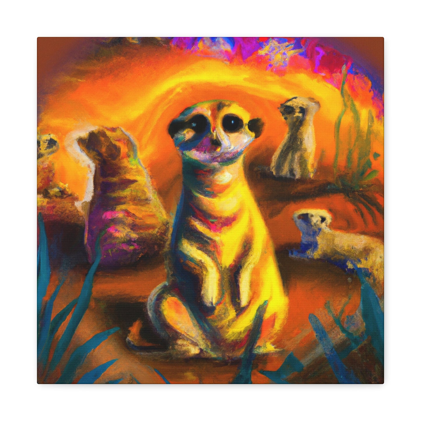 Meerkat Majesty Triumphant - Canvas