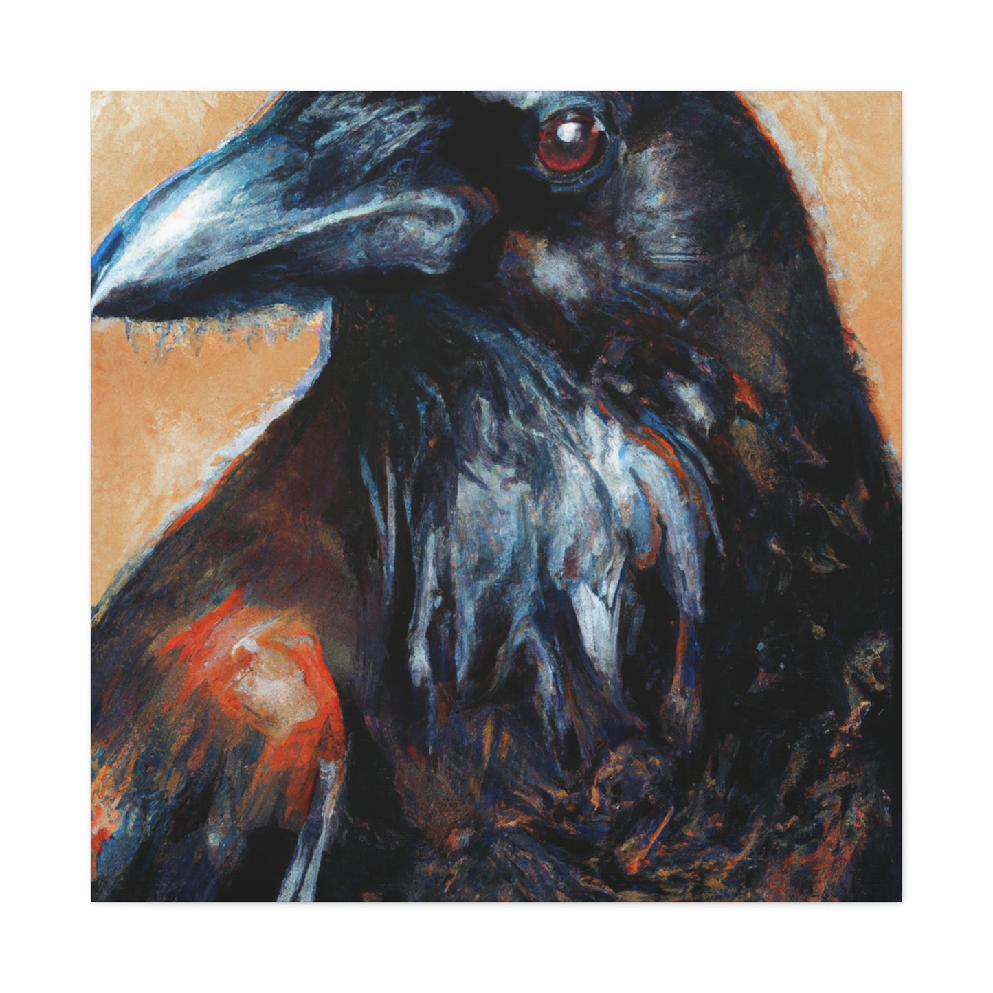 American Crow Realism. - Canvas