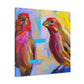 Finch in Expressionism - Canvas