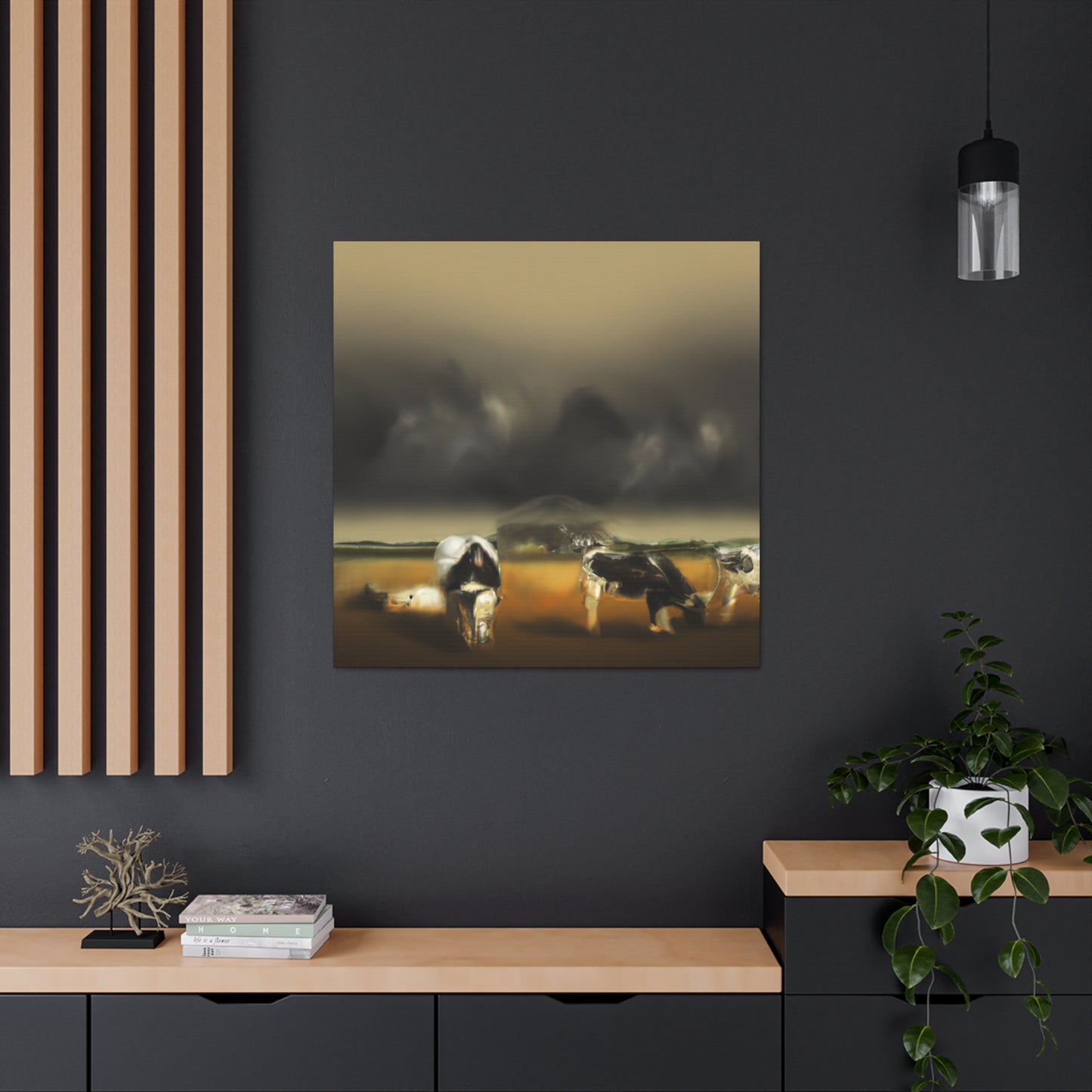 Pasture Dreaming Cow - Canvas