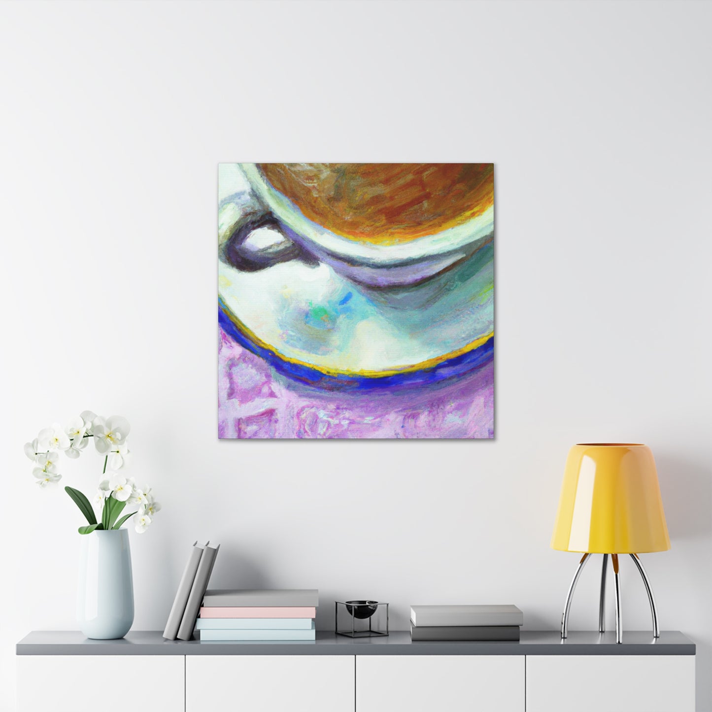 Coffee Cup Impressionism - Canvas