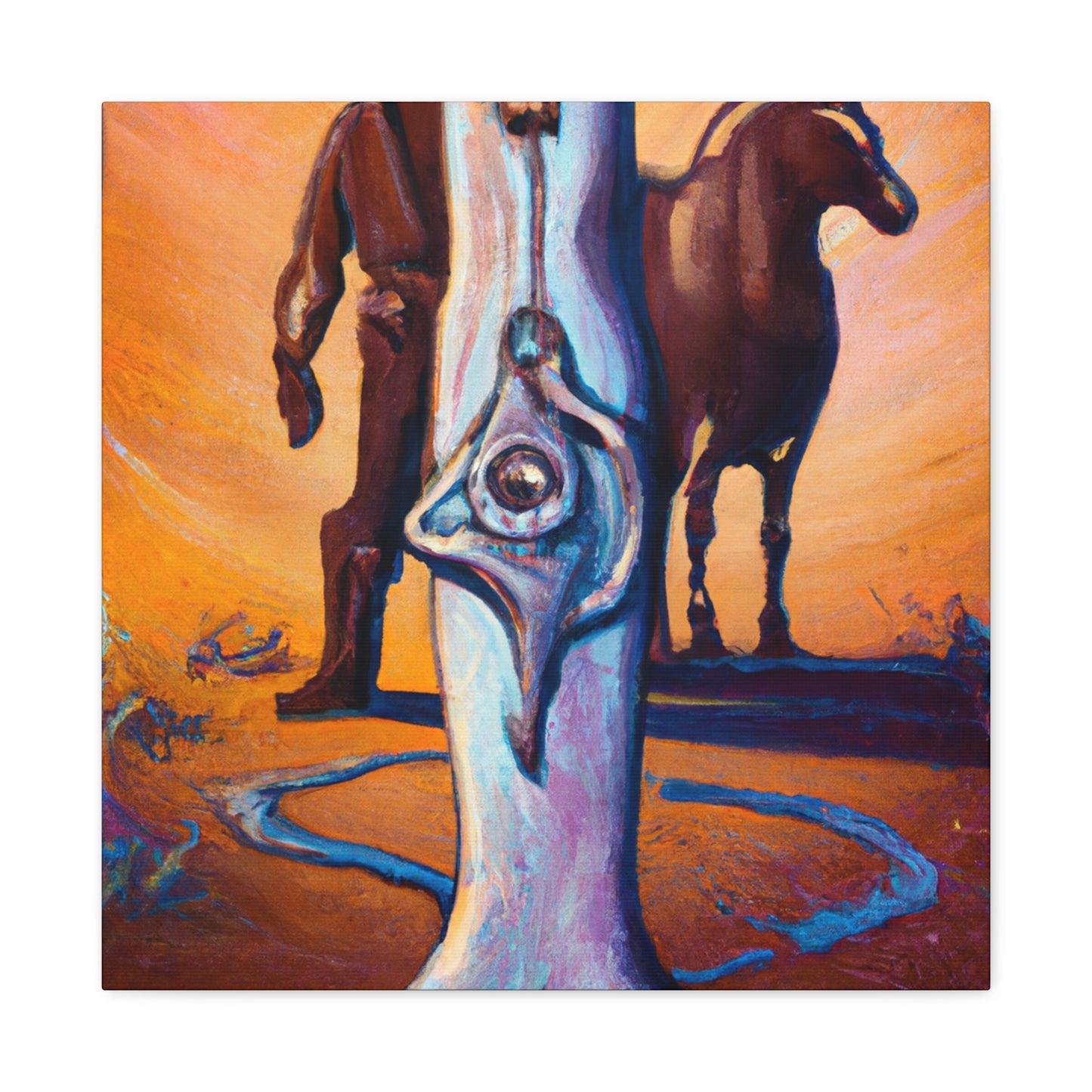 The Hitching Post Vignette - Canvas