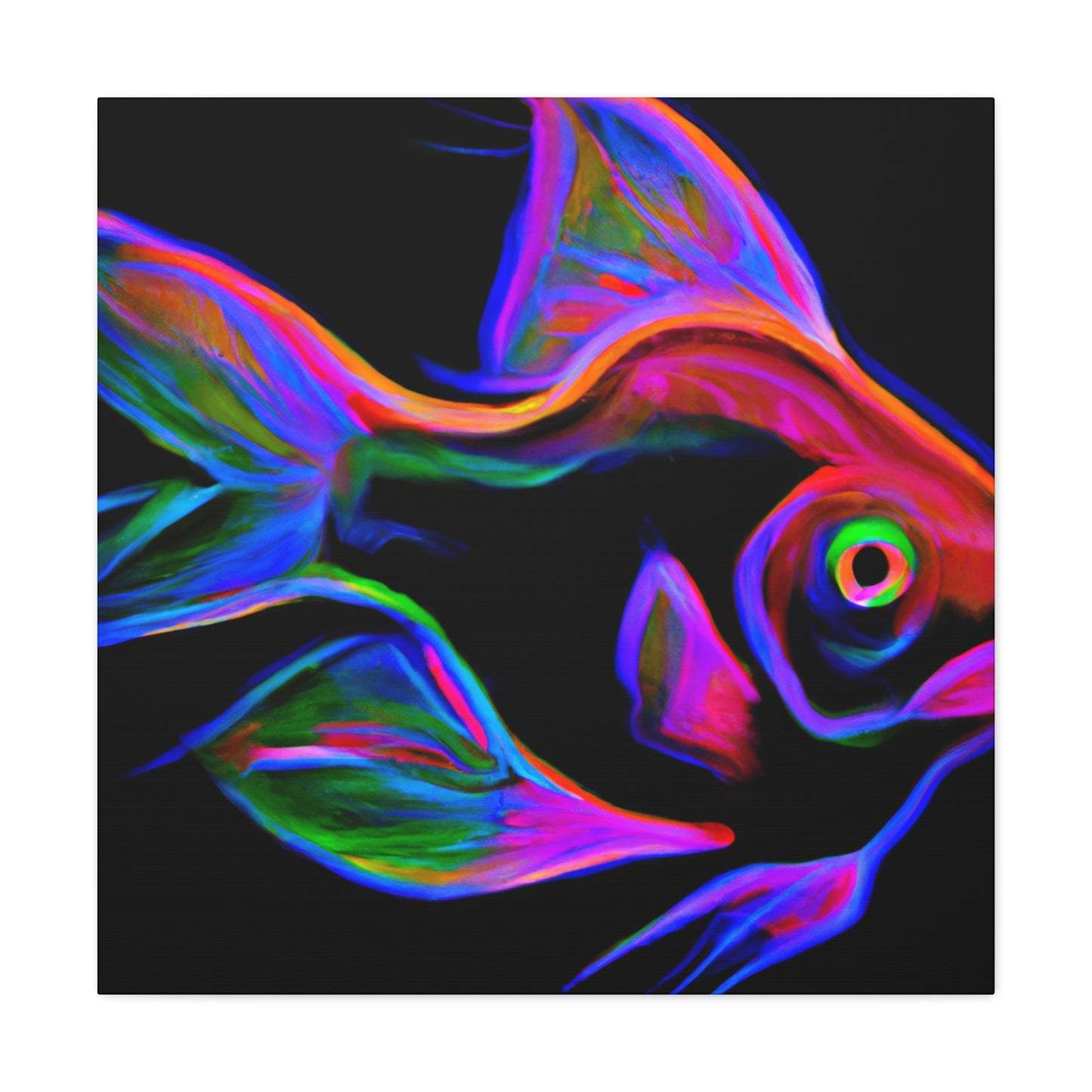 Bright Neon Tetra Glow - Canvas