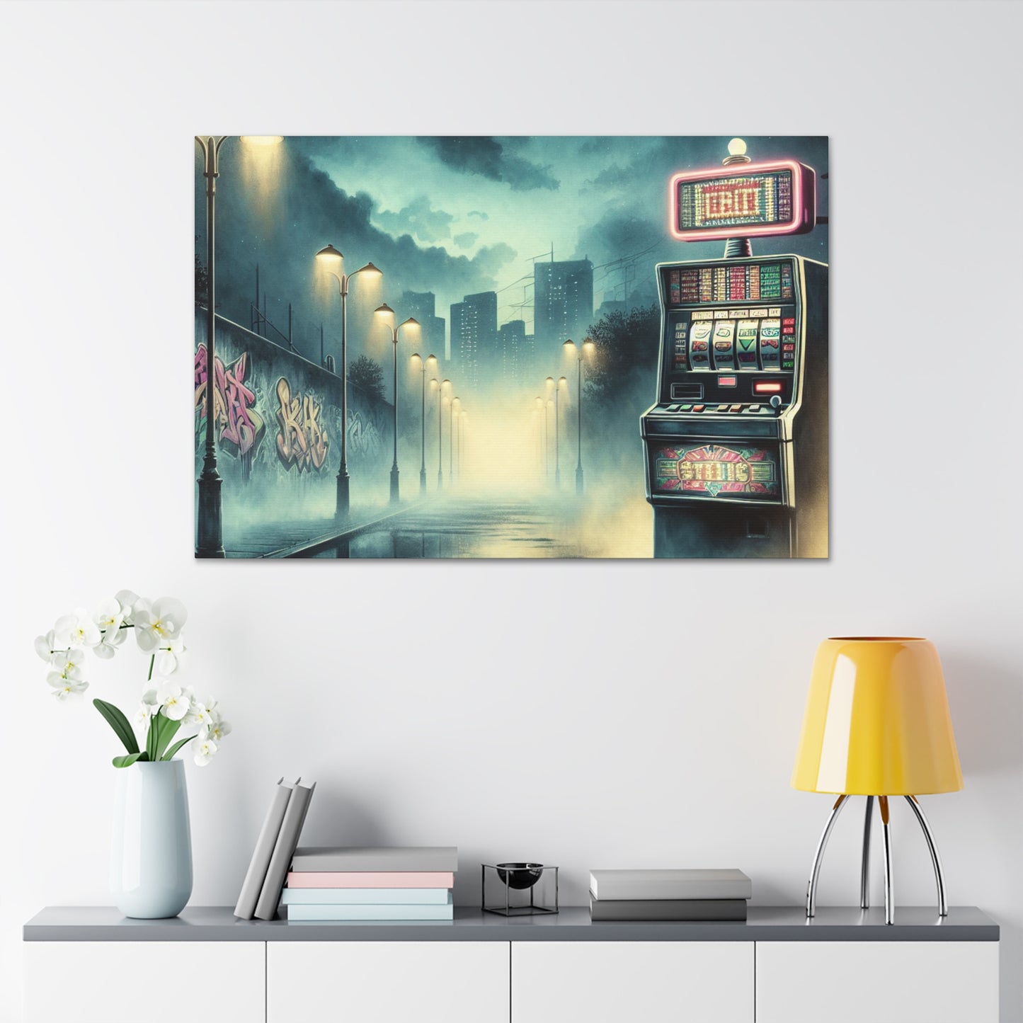 "Gambling City Vortex" - Canvas