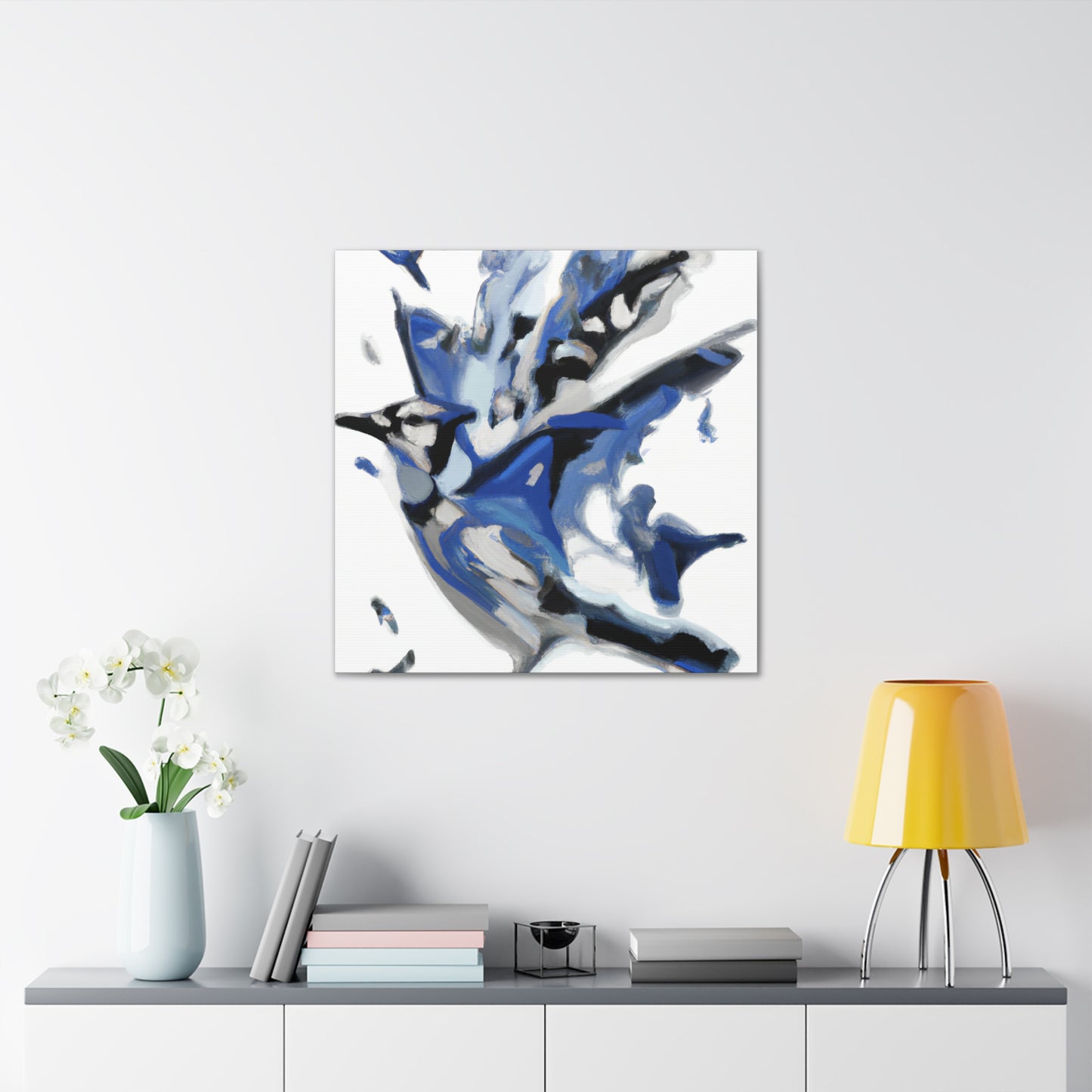 Blue Jay Abstraction - Canvas