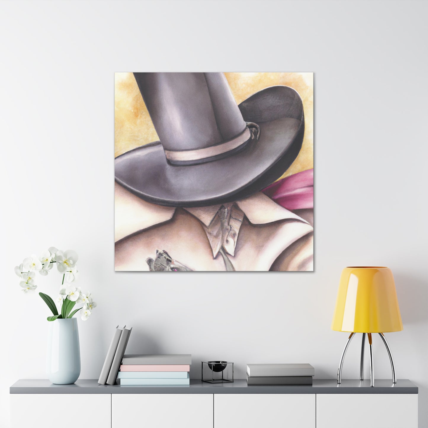 "Cowboy Hat Exuberance" - Canvas