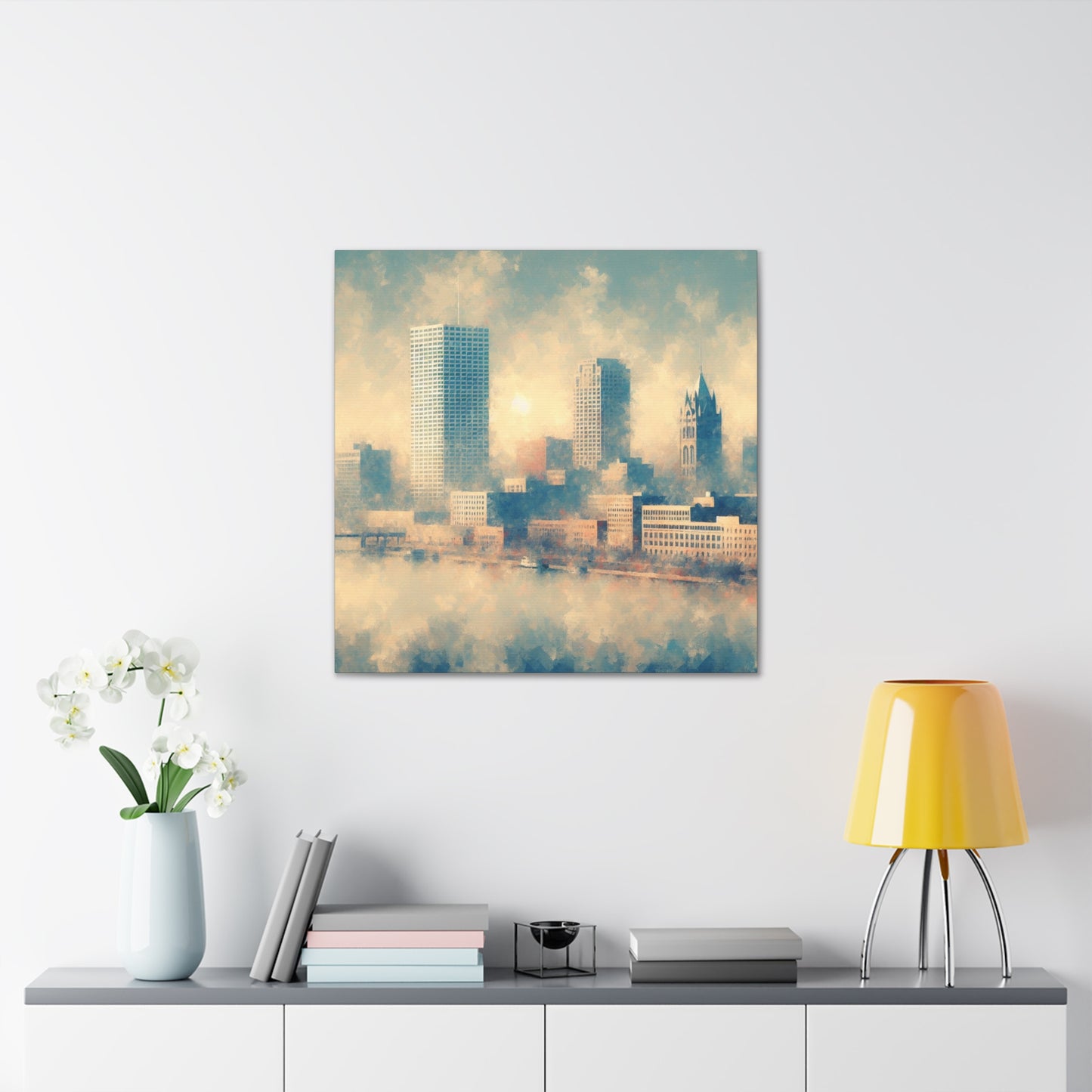 "Urban Tranquility: Milwaukee Minimalism" - Canvas