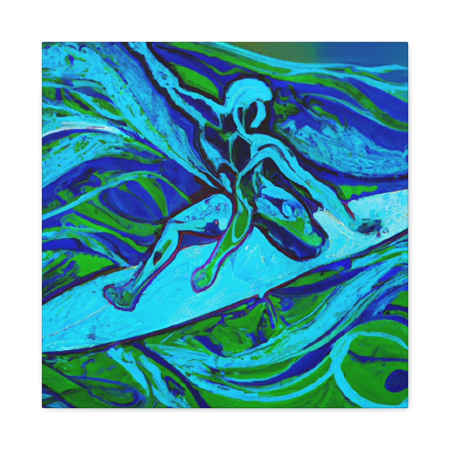 "Surfing the Sea's Swell" - Canvas