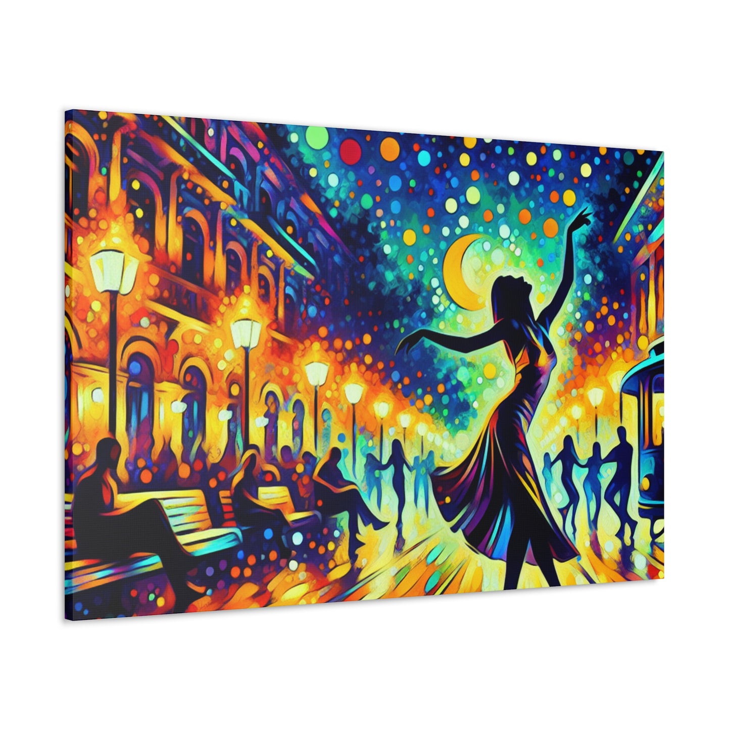 Vibrant Saxophone Serenade - Canvas