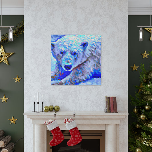 "Polar Bear in Impressionism" - Canvas