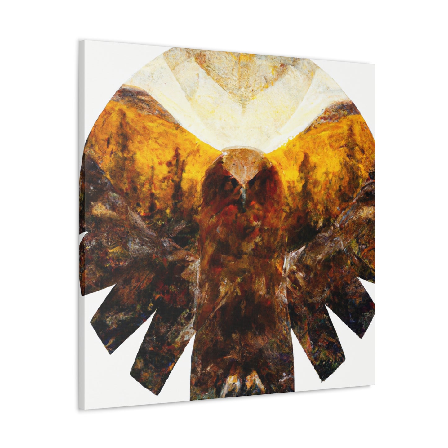 "Golden Eagle Majesty" - Canvas