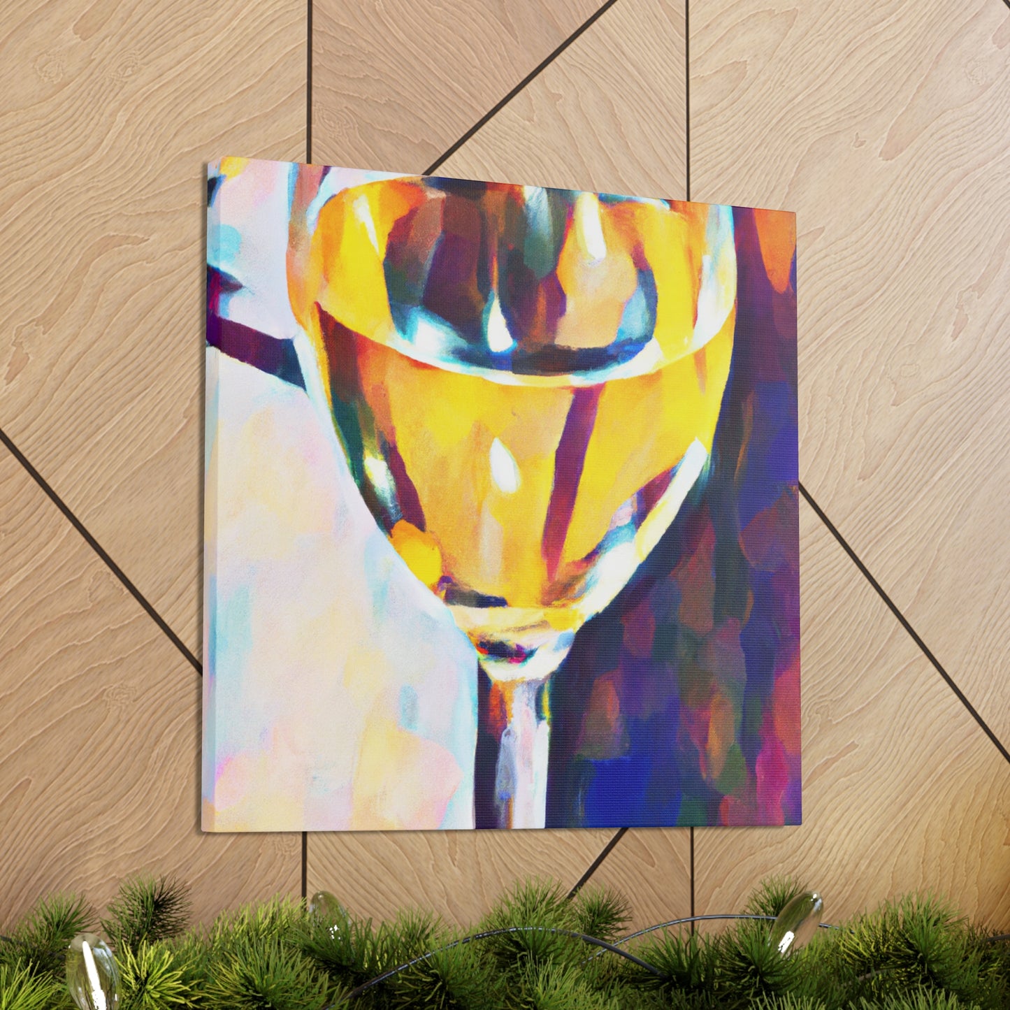 "Wine's Reflection Impression" - Canvas