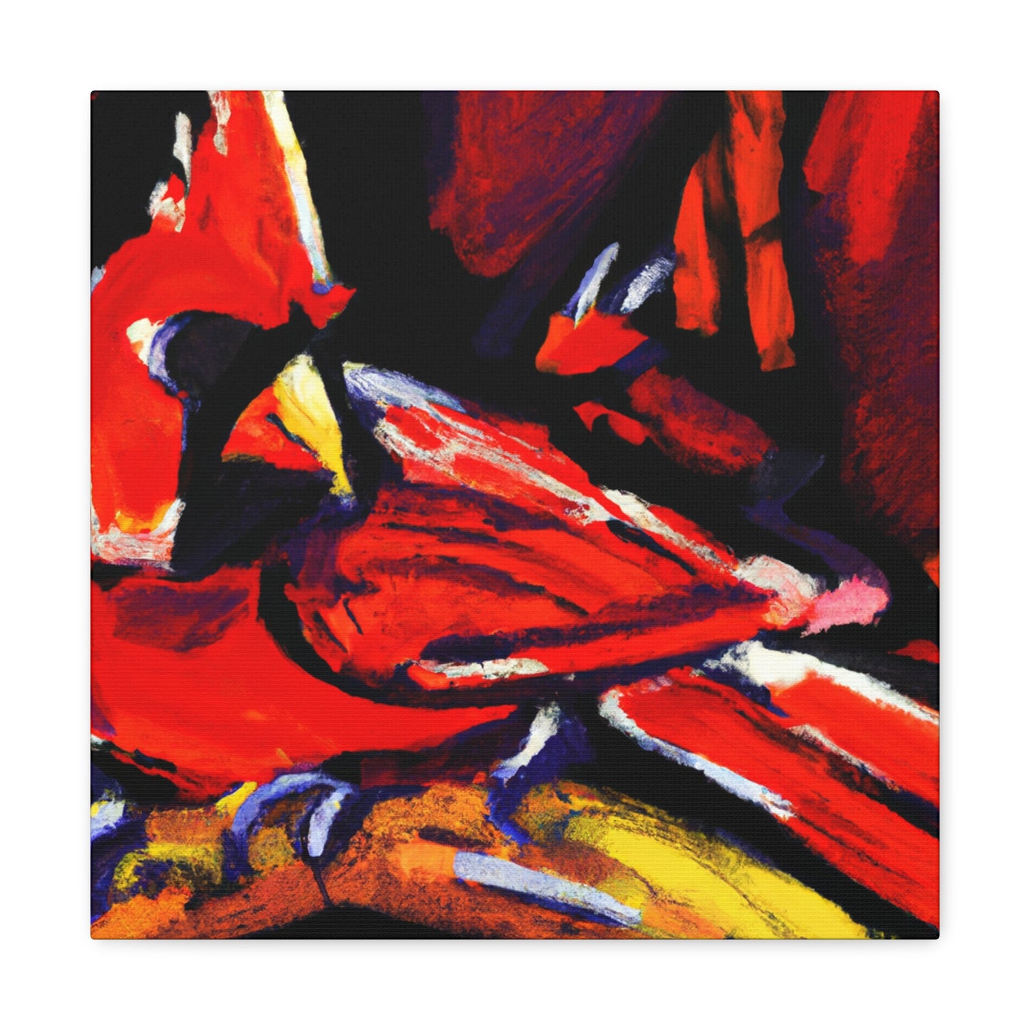 "Cardinal Obeys Nature" - Canvas