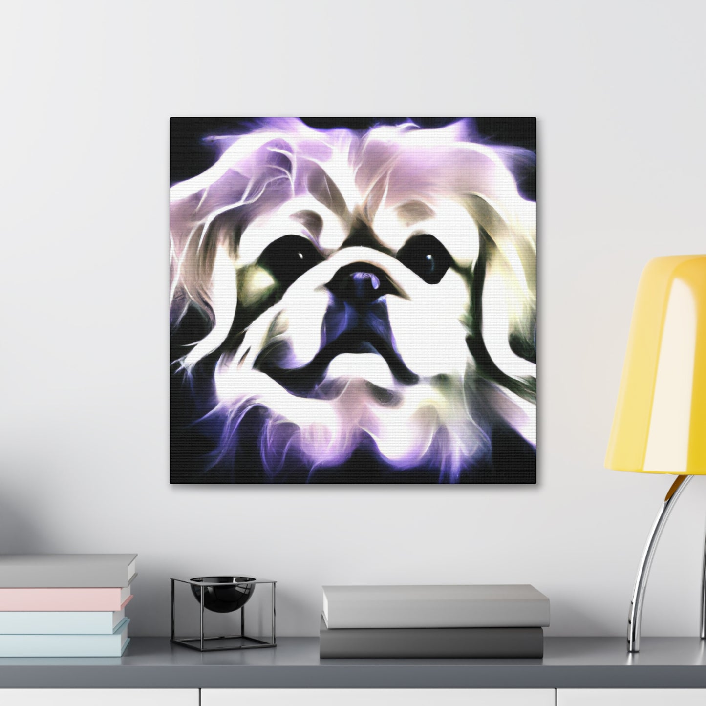 Pekingese Night Illumination - Canvas