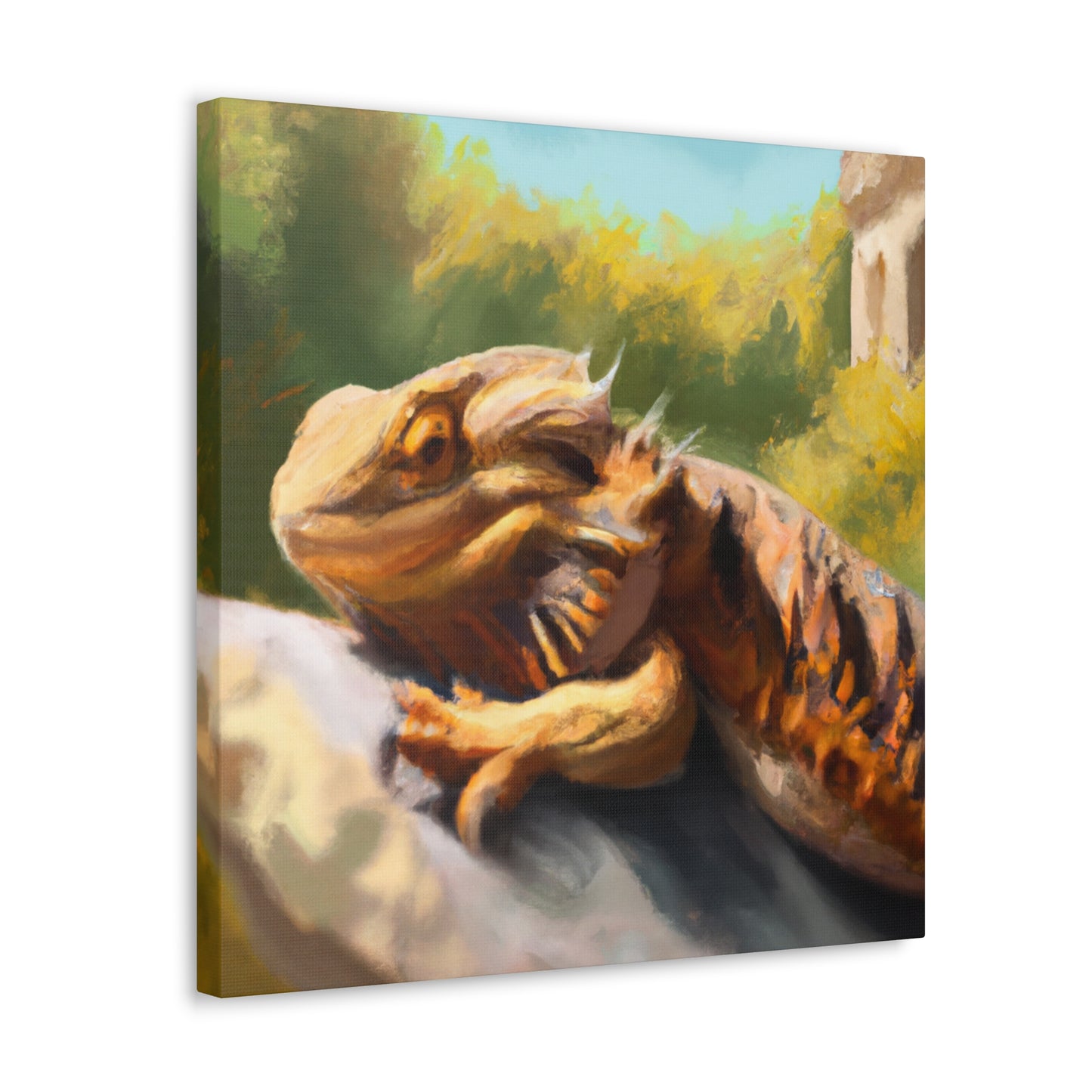 "Bearded Dragon Harmony" - Canvas