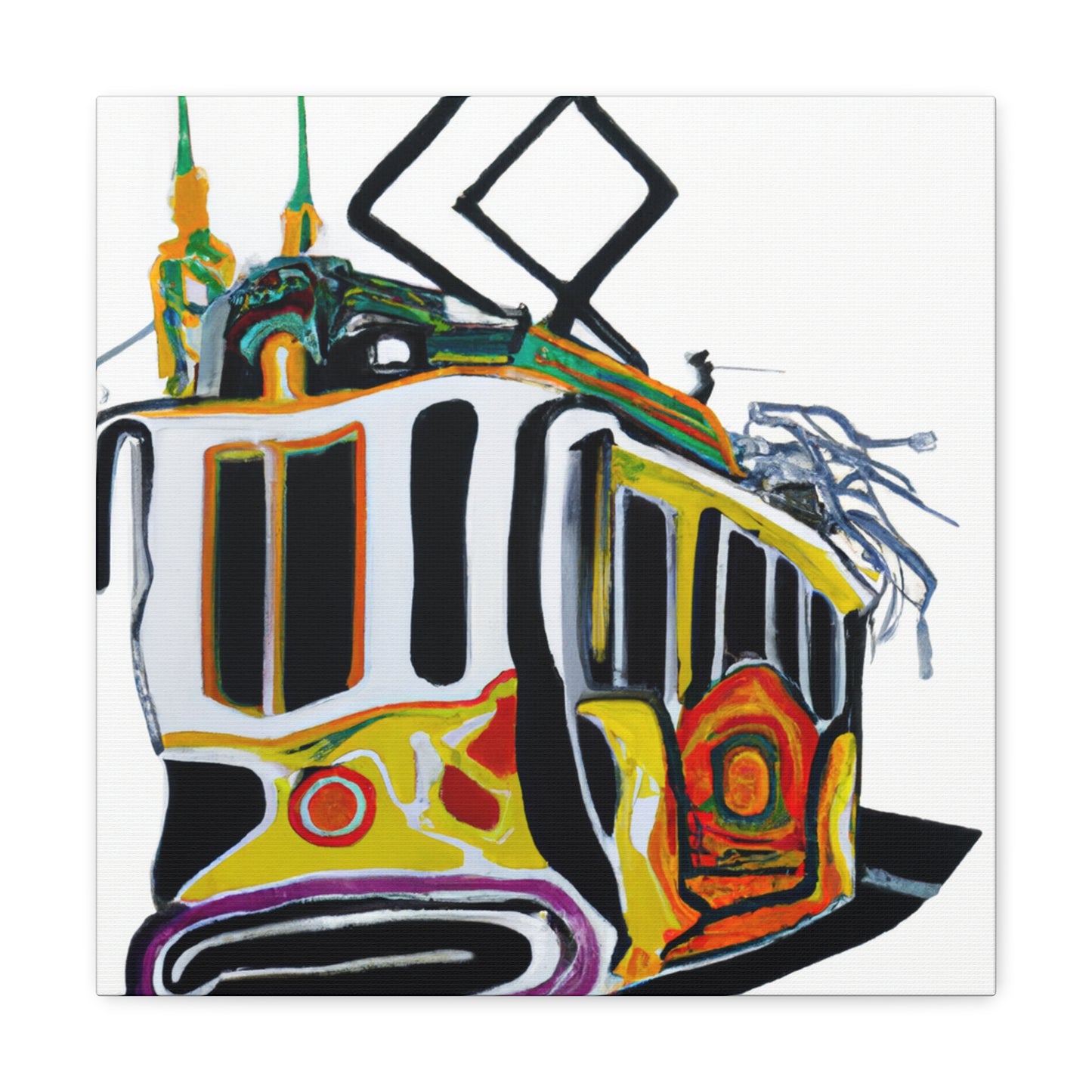 Tram Across the City - Canvas