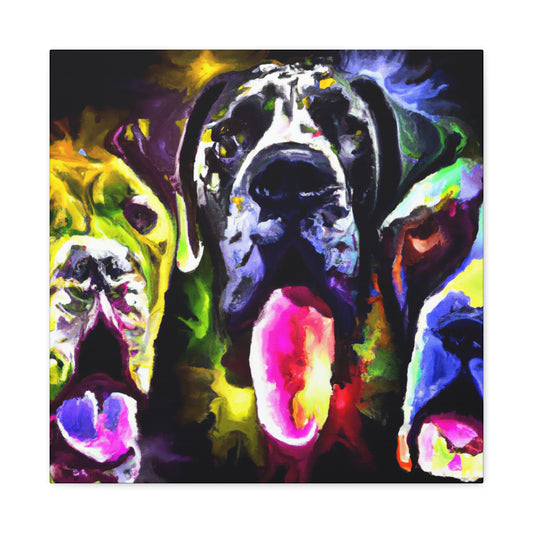 "Majestic Great Dane Portrait" - Canvas