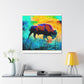 "Majestic Bison Splendor" - Canvas