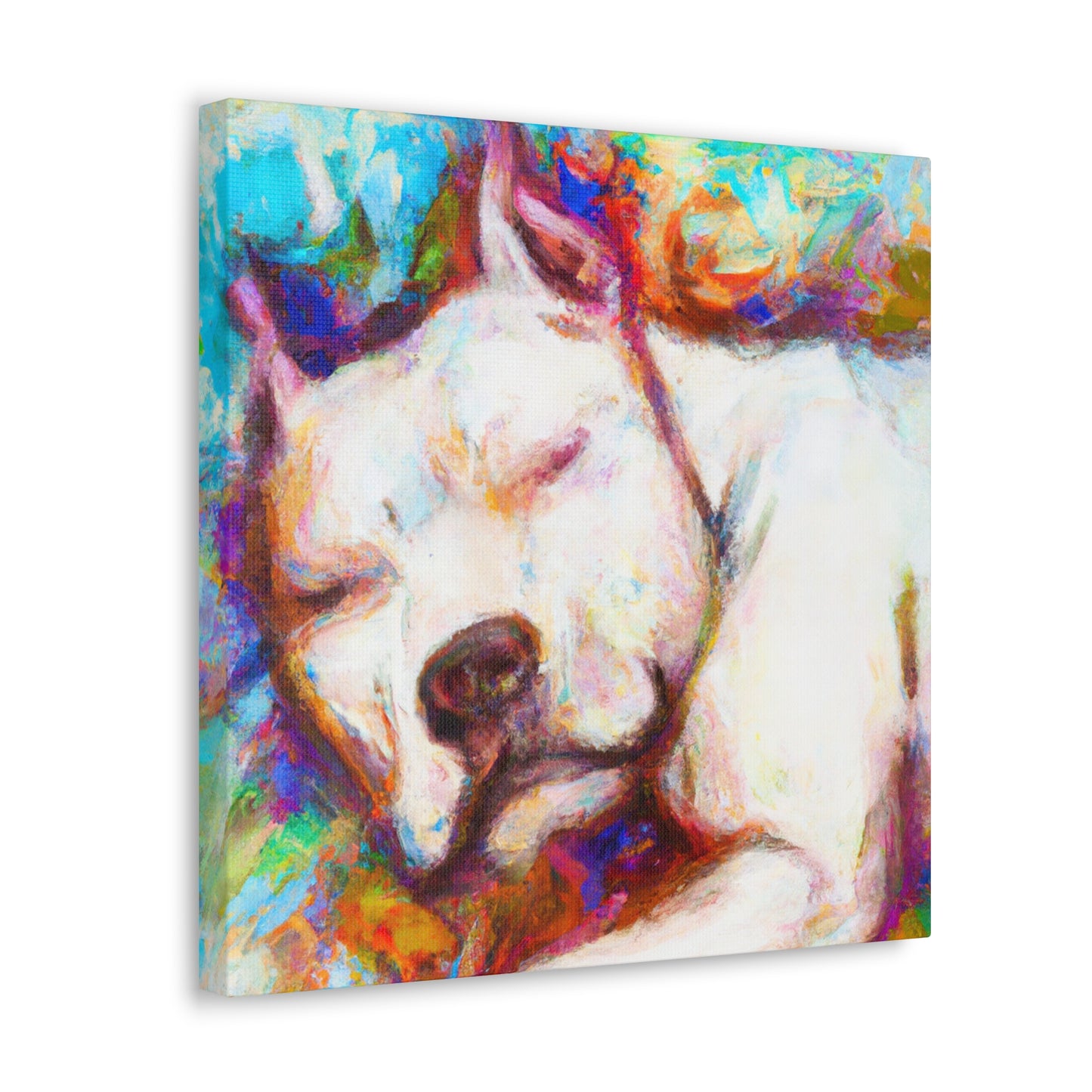 Pitbull in Impressionism - Canvas