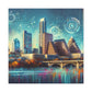 "Vibrant Austin Streets" - Canvas