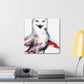 Snowy Owl Abstraction - Canvas