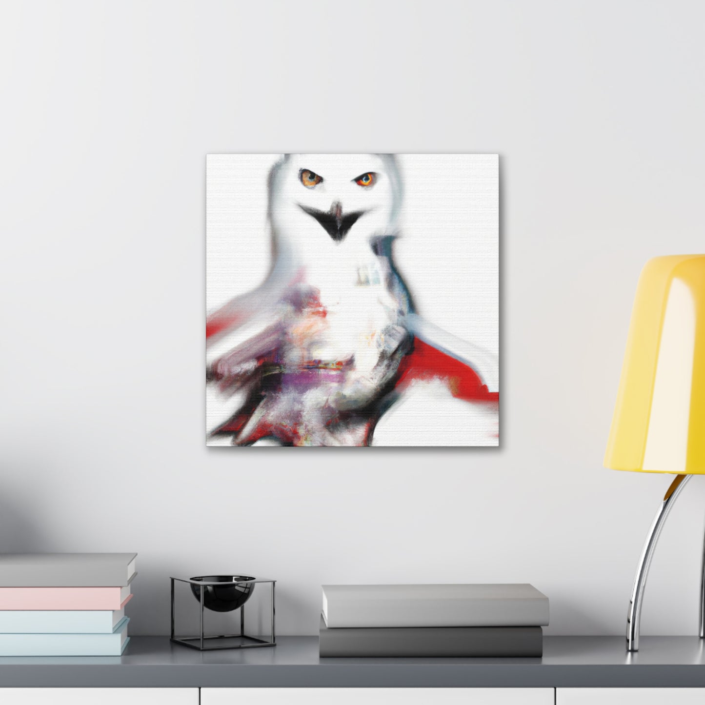 Snowy Owl Abstraction - Canvas