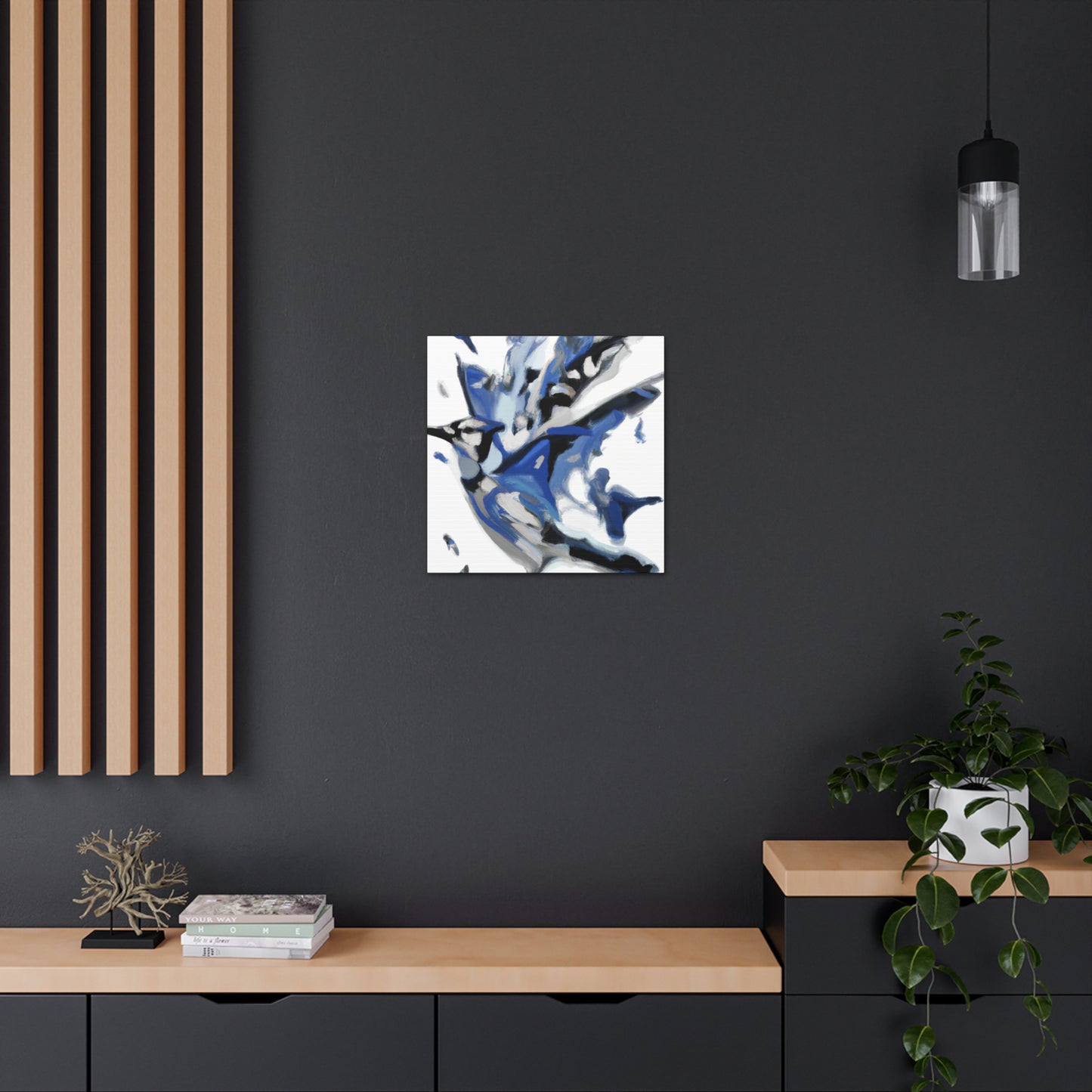 Blue Jay Abstraction - Canvas