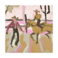 Rodeo in Impressionism - Canvas