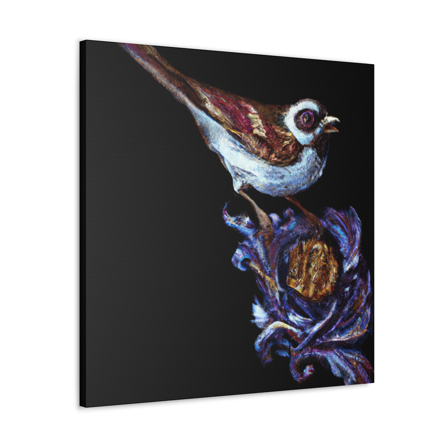 "Song Sparrow Delightful Singing" - Canvas