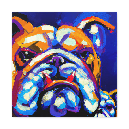 "Bulldog's Joyous Glee" - Canvas