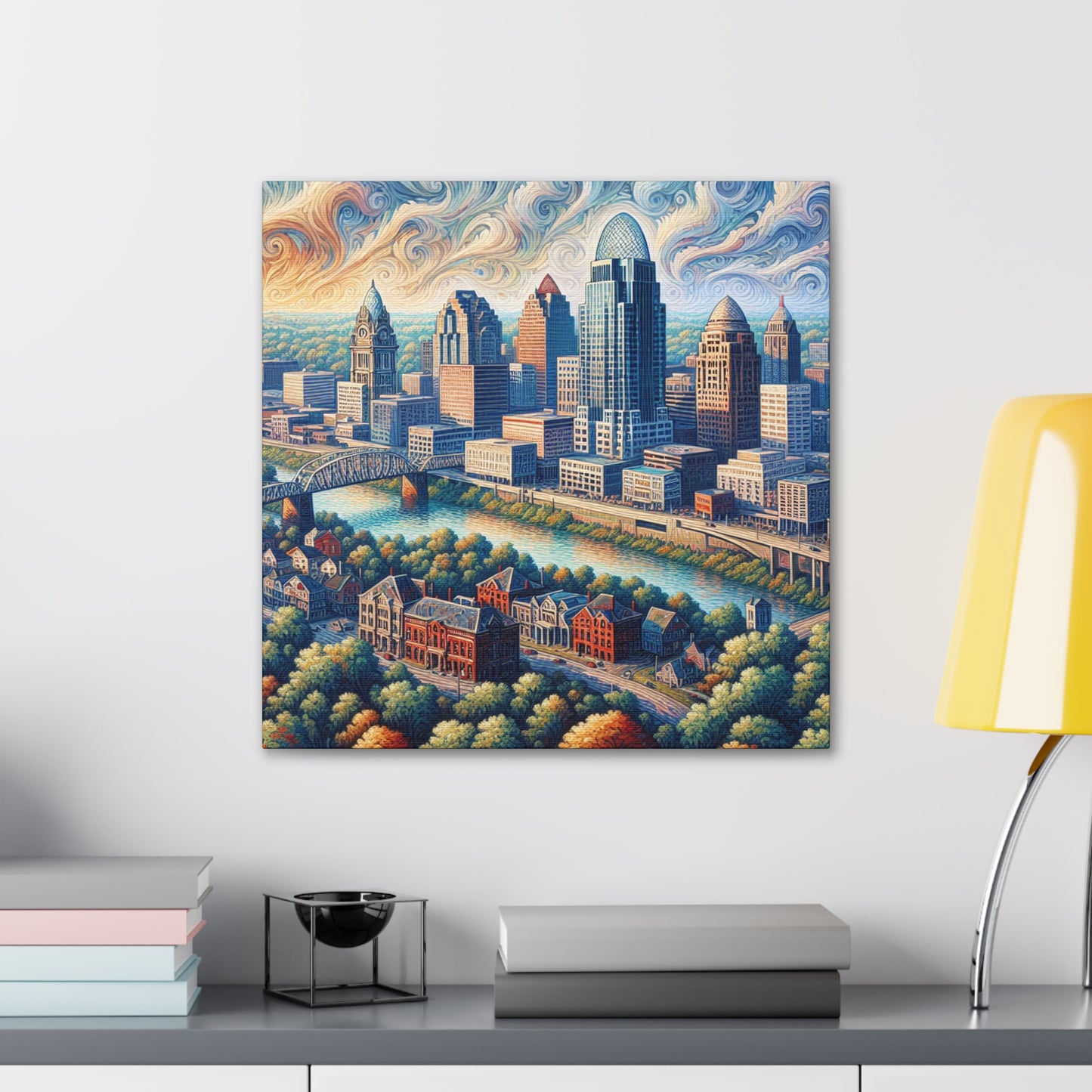 "Gilded Ohio Horizons" - Canvas