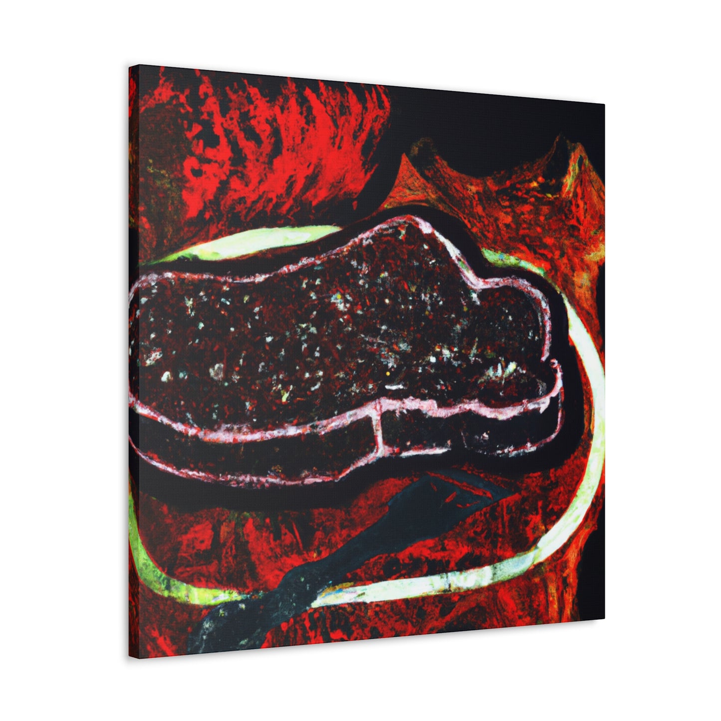 Steak in Street Art - Canvas