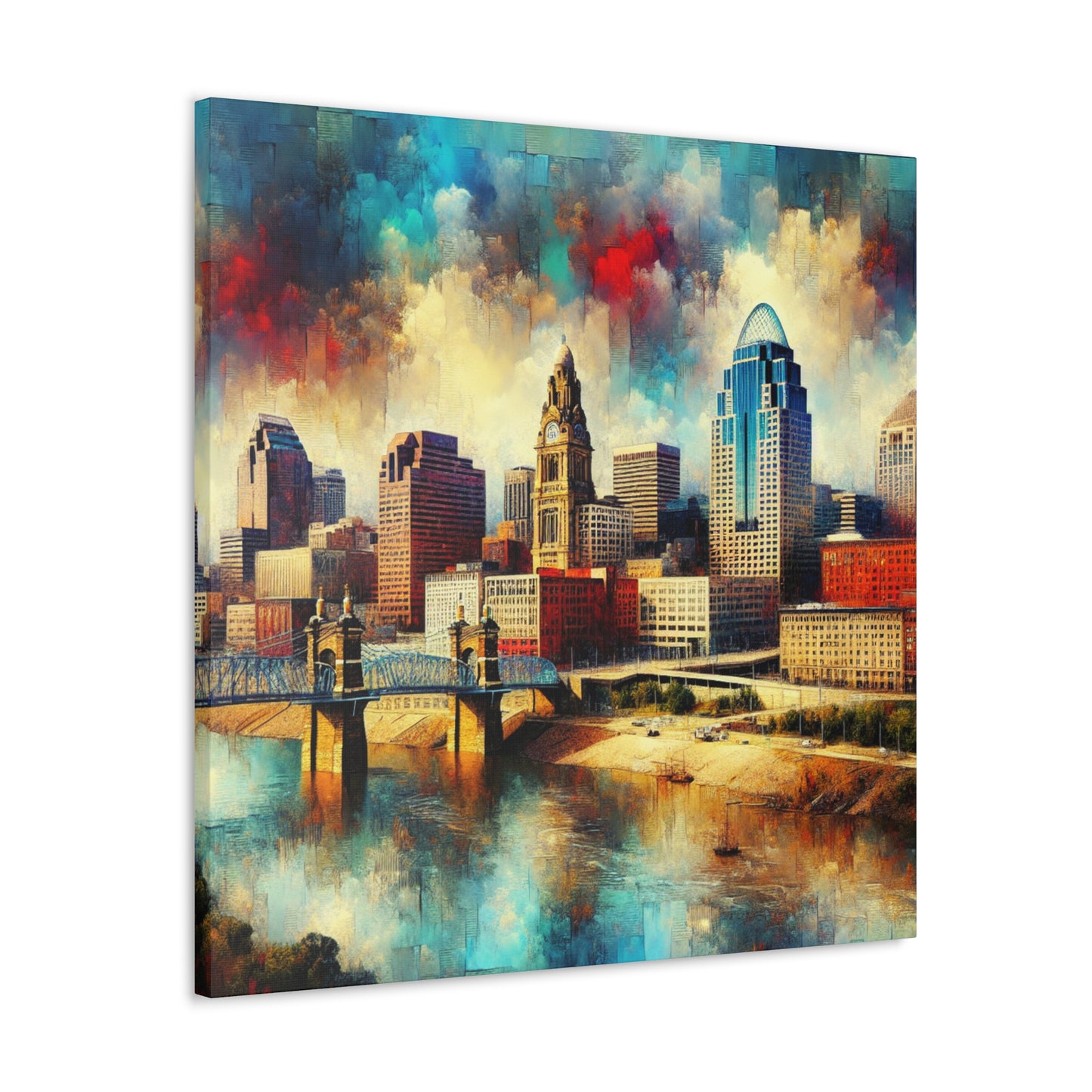 Concrete Dreams of Cincinnati - Canvas