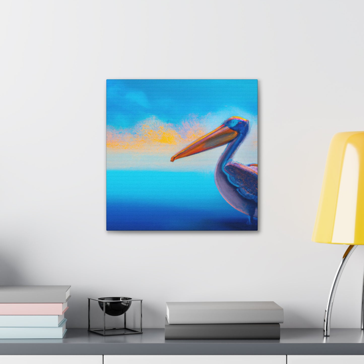 Pelican in the Skies - Canvas