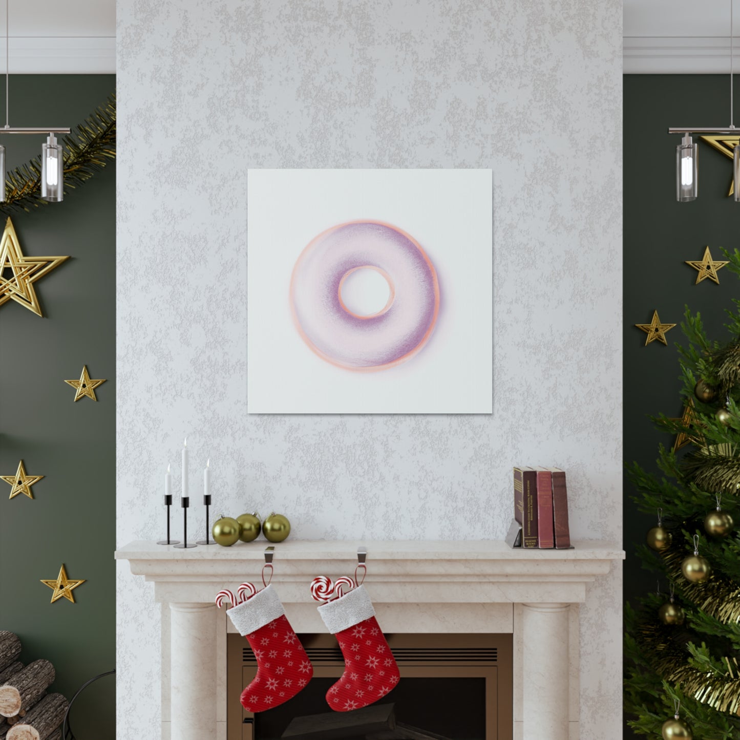 "Minimalist Doughnut Dream" - Canvas