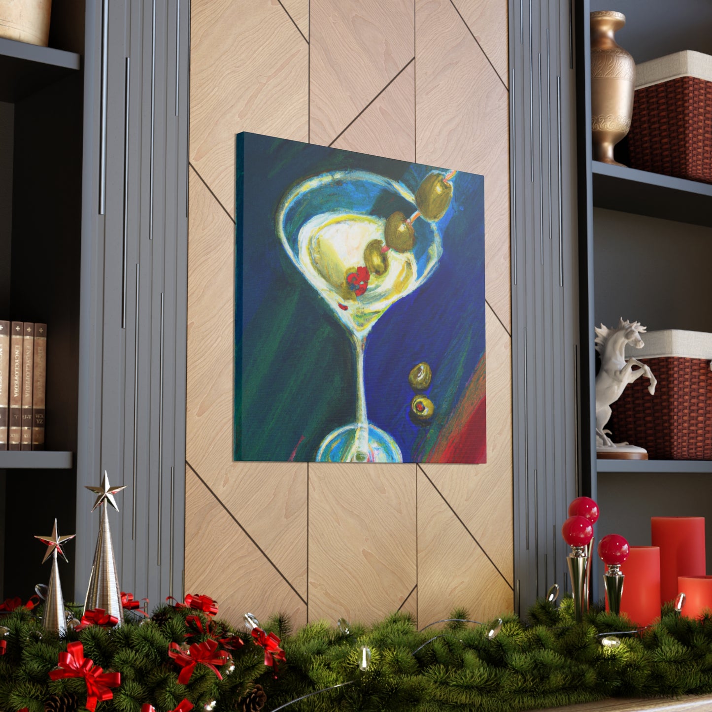 Martini at Midnight Gaze - Canvas