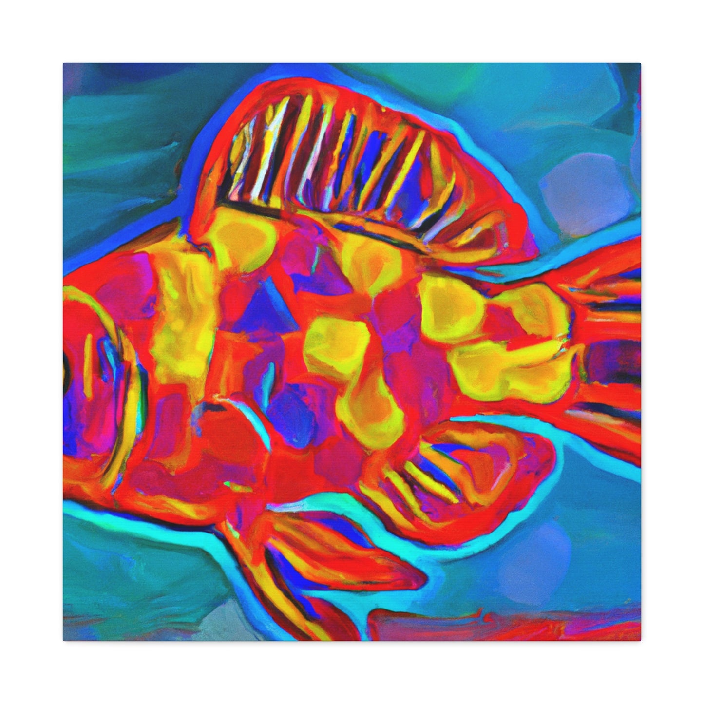 Rainbow Fish Reverie - Canvas