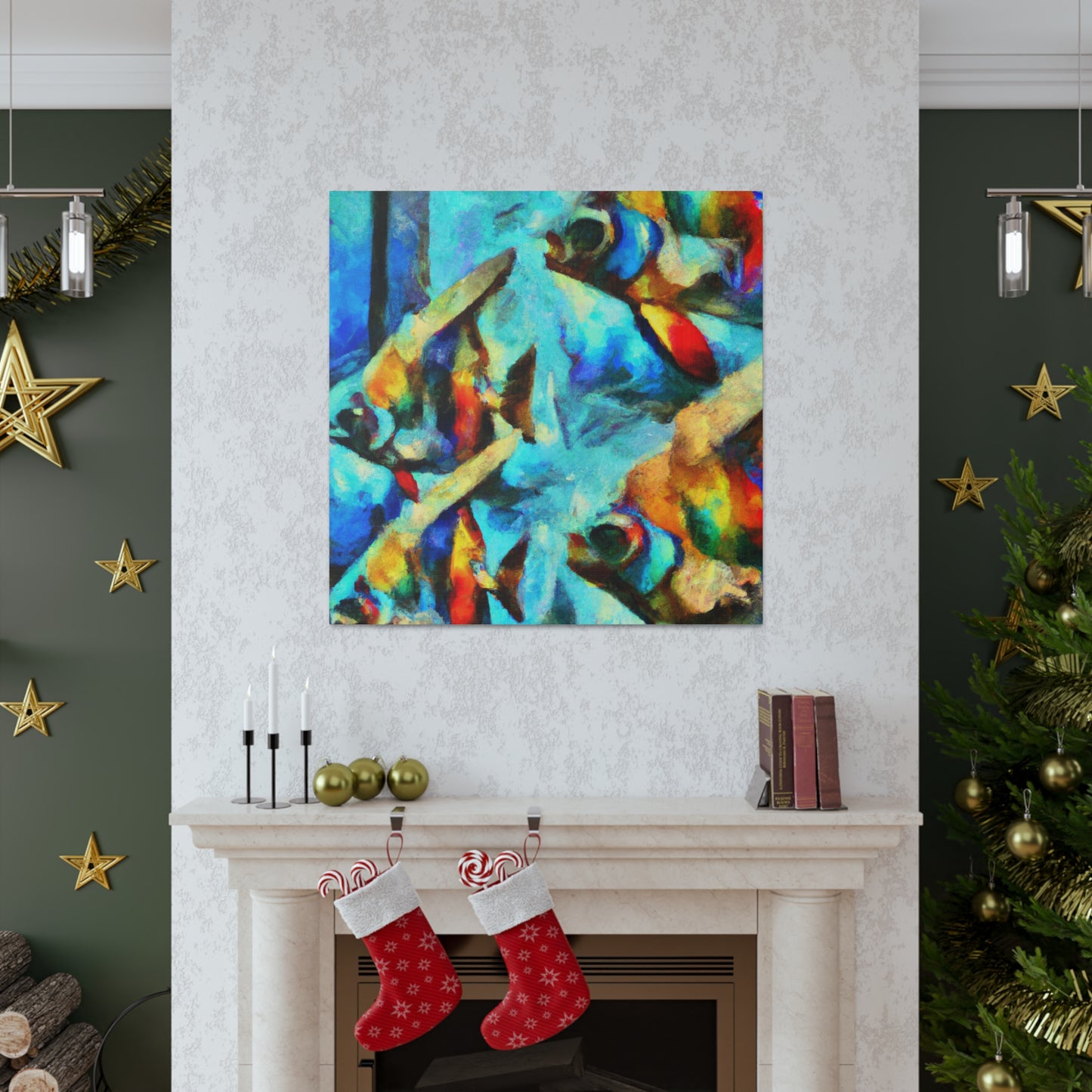 Rainbow Fish Dreamsscape - Canvas