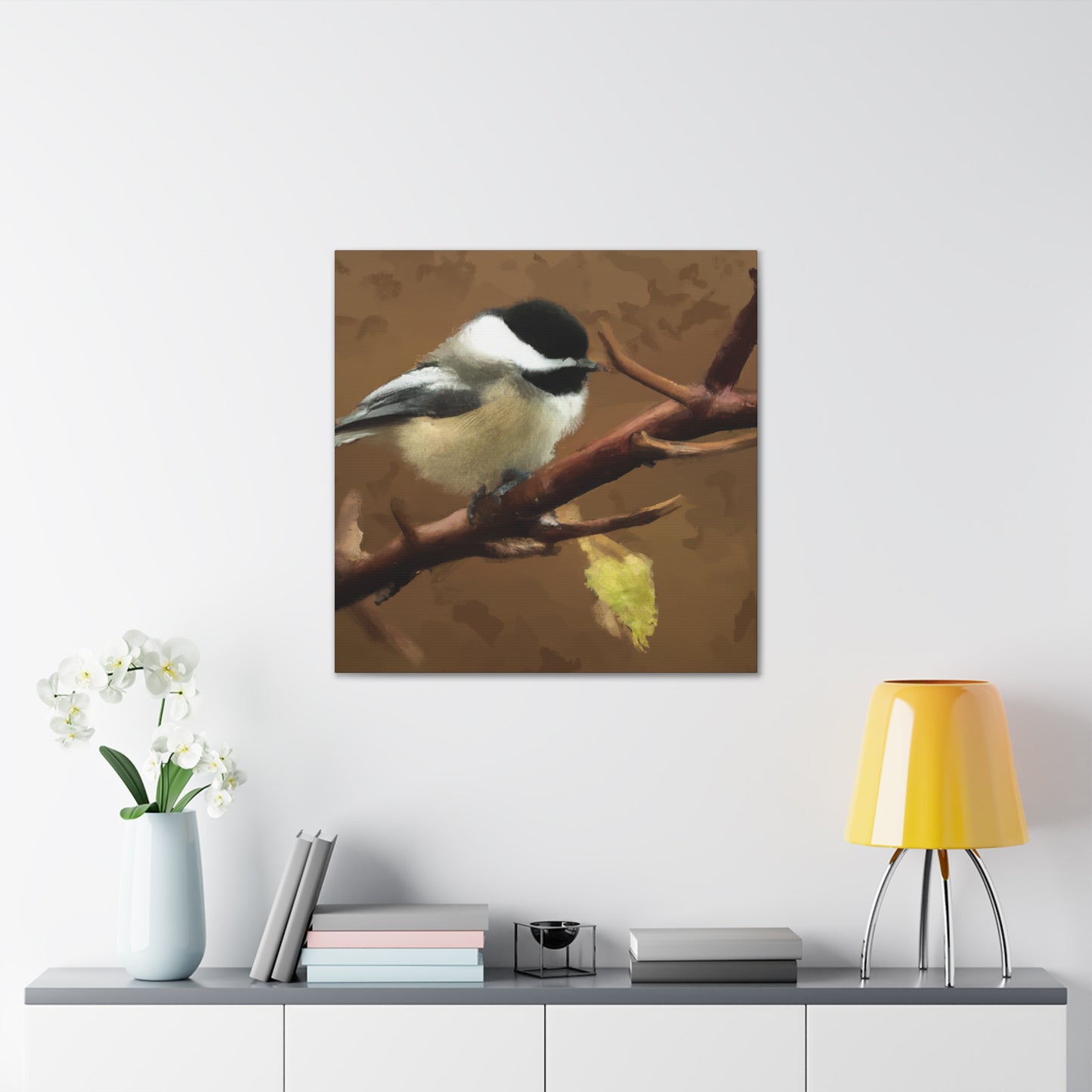 Chickadee's Winter Dance - Canvas